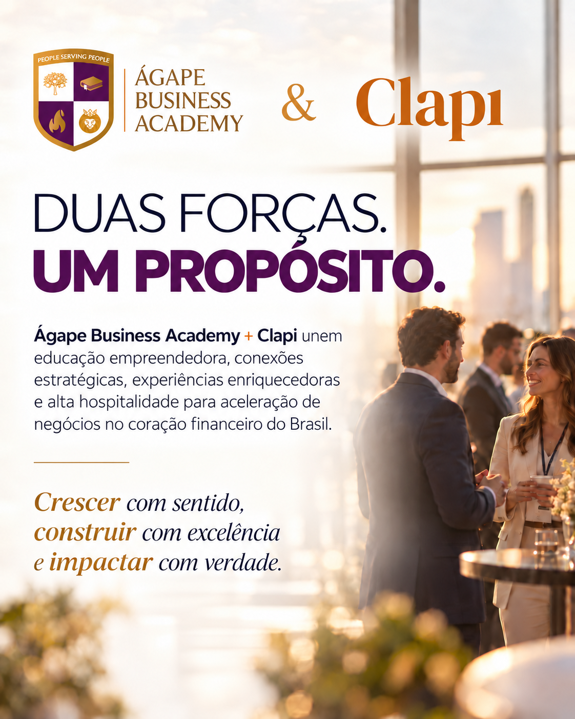 Ágape Business Academy e Clapi: duas forças, um propósito
